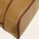 CARTIER Shoulder Bag Leather Beige Auth 151907-16