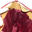 CARTIER Shoulder Bag Leather Beige Auth 151907-23