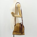CARTIER Shoulder Bag Leather Beige Auth 151907-24