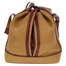 CARTIER Shoulder Bag Leather Beige Auth 151907-2