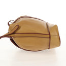 CARTIER Shoulder Bag Leather Beige Auth 151907-3