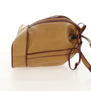 CARTIER Shoulder Bag Leather Beige Auth 151907-4