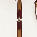 CARTIER Shoulder Bag Leather Beige Auth 151907-10