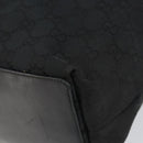GUCCI GG Canvas Tote Bag Black Gold 002 1098 2404 Auth 151908-9
