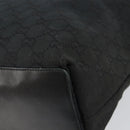 GUCCI GG Canvas Tote Bag Black Gold 002 1098 2404 Auth 151908-15