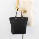GUCCI GG Canvas Tote Bag Black Gold 002 1098 2404 Auth 151908-22
