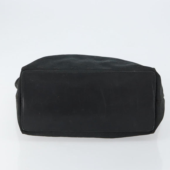 GUCCI GG Canvas Tote Bag Black Gold 002 1098 2404 Auth 151908