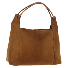 GUCCI Shoulder Bag Suede Brown Auth 151911