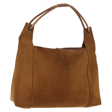 GUCCI Shoulder Bag Suede Brown Auth 151911