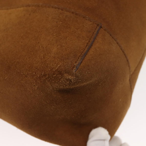 GUCCI Shoulder Bag Suede Brown Auth 151911