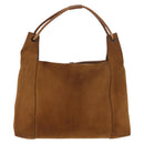 GUCCI Shoulder Bag Suede Brown Auth 151911-13