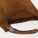 GUCCI Shoulder Bag Suede Brown Auth 151911-6
