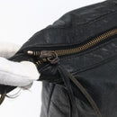 BALENCIAGA The Day Shoulder Bag Leather Black 140442 Auth 151915-15