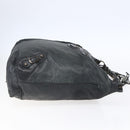 BALENCIAGA The Day Shoulder Bag Leather Black 140442 Auth 151915-5