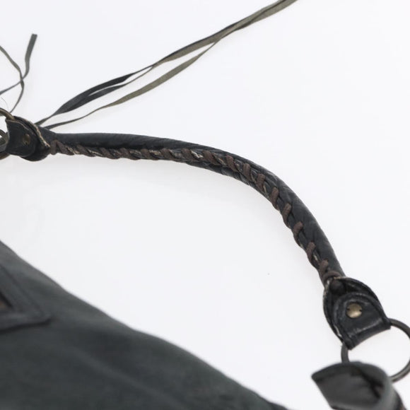 BALENCIAGA The Day Shoulder Bag Leather Black 140442 Auth 151915