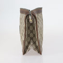 GUCCI GG Supreme Clutch Bag PVC 2 Set Beige Navy Auth 151916-4