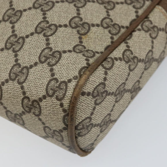 GUCCI GG Supreme Web Sherry Line Clutch Bag PVC Beige Red 27 004 998 Auth 151917