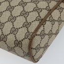 GUCCI GG Supreme Web Sherry Line Clutch Bag PVC Beige Red 27 004 998 Auth 151917-7