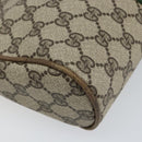 GUCCI GG Supreme Web Sherry Line Clutch Bag PVC Beige Red 27 004 998 Auth 151917-14