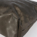 GUCCI GG Implementation Tote Bag PVC Silver Pink gray 211137 Auth 151918-9