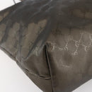 GUCCI GG Implementation Tote Bag PVC Silver Pink gray 211137 Auth 151918-14