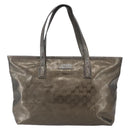 GUCCI GG Implementation Tote Bag PVC Silver Pink gray 211137 Auth 151918-13