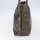 GUCCI GG Implementation Tote Bag PVC Silver Pink gray 211137 Auth 151918-3