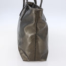 GUCCI GG Implementation Tote Bag PVC Silver Pink gray 211137 Auth 151918-4