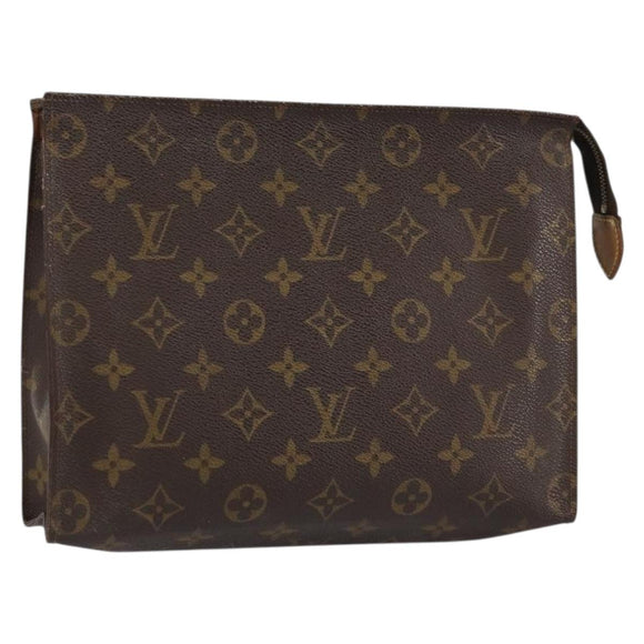 LOUIS VUITTON Monogram Poche Toilette 26 Pouch M47542 LV Auth 151920