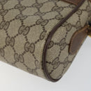 GUCCI GG Supreme Web Sherry Line Bag PVC Beige Red 56 02 087 Auth 151921-9