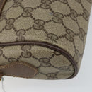 GUCCI GG Supreme Web Sherry Line Bag PVC Beige Red 56 02 087 Auth 151921-14