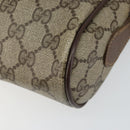 GUCCI GG Supreme Web Sherry Line Bag PVC Beige Red 56 02 087 Auth 151921-15