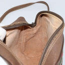 GUCCI GG Supreme Web Sherry Line Bag PVC Beige Red 56 02 087 Auth 151921-20