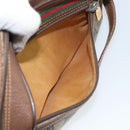 GUCCI GG Supreme Web Sherry Line Bag PVC Beige Red 56 02 087 Auth 151921-22