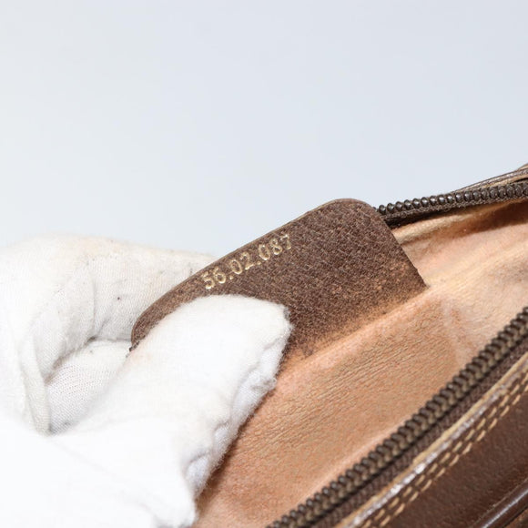 GUCCI GG Supreme Web Sherry Line Bag PVC Beige Red 56 02 087 Auth 151921