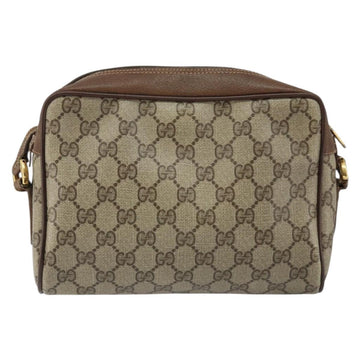 GUCCI GG Supreme Web Sherry Line Bag PVC Beige Red 56 02 087 Auth 151921 - 0