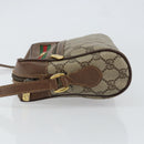 GUCCI GG Supreme Web Sherry Line Bag PVC Beige Red 56 02 087 Auth 151921-4