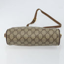 GUCCI GG Supreme Web Sherry Line Bag PVC Beige Red 56 02 087 Auth 151921-5