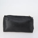 Gianni Versace Saint Laurent Bag PVC Leather 2 Set Black Beige Auth 151922-3