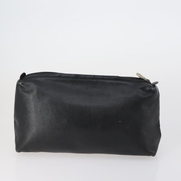 Gianni Versace Saint Laurent Bag PVC Leather 2 Set Black Beige Auth 151922