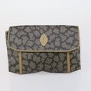 Gianni Versace Saint Laurent Bag PVC Leather 2 Set Black Beige Auth 151922-9