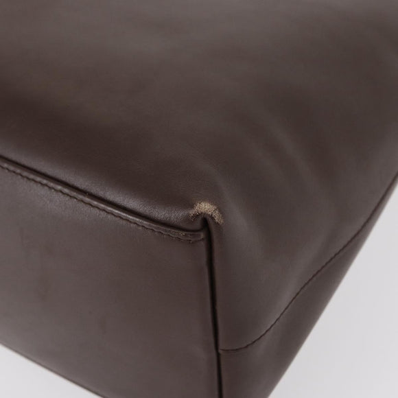 GUCCI Bamboo Shoulder Bag Leather Brown Gold 001 2058 1881 Auth 151925