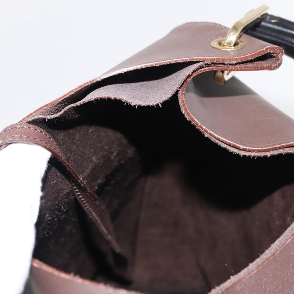 GUCCI Bamboo Shoulder Bag Leather Brown Gold 001 2058 1881 Auth 151925