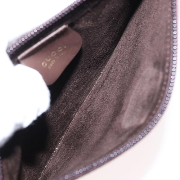 GUCCI Bamboo Shoulder Bag Leather Brown Gold 001 2058 1881 Auth 151925