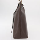 GUCCI Bamboo Shoulder Bag Leather Brown Gold 001 2058 1881 Auth 151925-3