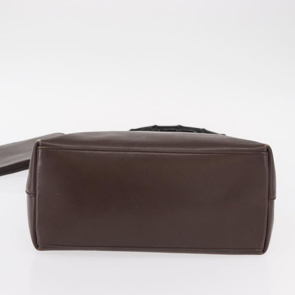 GUCCI Bamboo Shoulder Bag Leather Brown Gold 001 2058 1881 Auth 151925