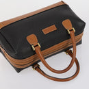 BALLY Shoulder Bag PVC Leather 3 Set Black White Auth 151928-12