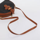 BALLY Shoulder Bag PVC Leather 3 Set Black White Auth 151928-19