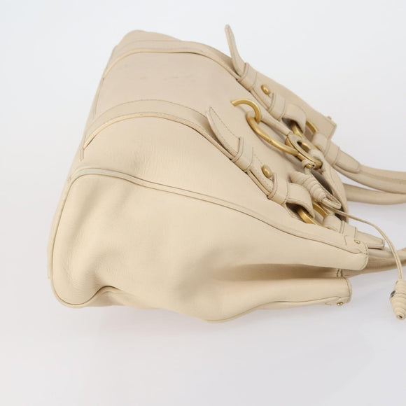 BALLY Shoulder Bag PVC Leather 3 Set Black White Auth 151928