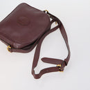 CARTIER Shoulder Bag Leather 3 Set Bordeaux Auth 151931-12